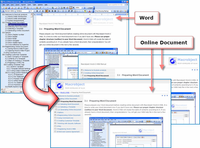 Screenshot for Macrobject Word-2-Web 2007 Professional 2007.13.912.477