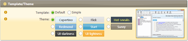 Templates and themes for creating CHM Help file/Compiled HTML Help file.