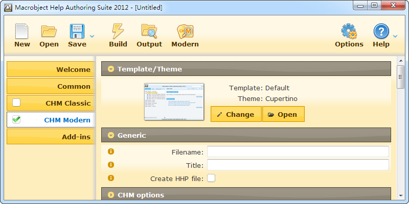 ChmHelp Authoring Suite 2012 screen shot